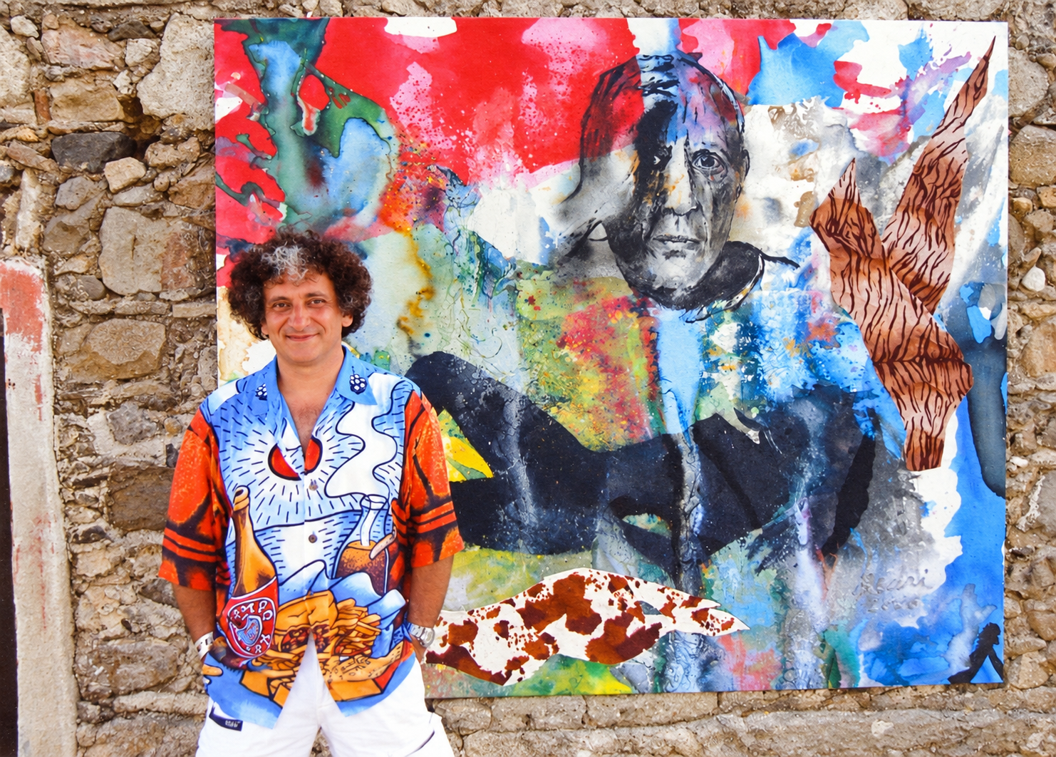 Bedri Baykam, 2006 yazında Yalıkavak Port Bodrum Marina’daki sergisinde