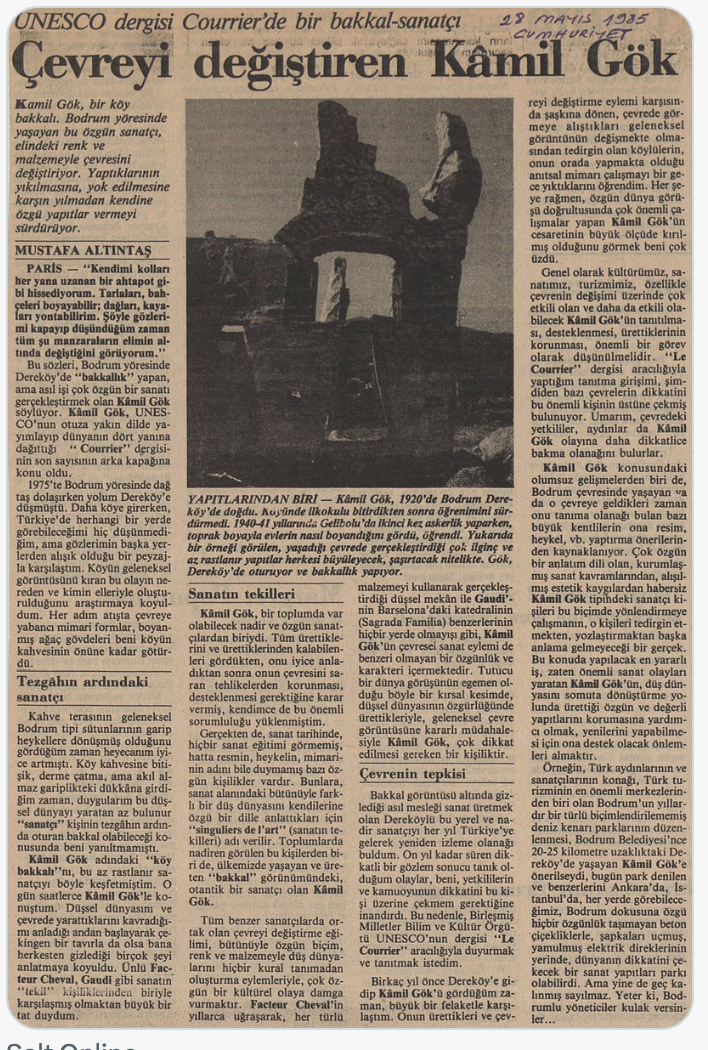 Cumhuriyet Dergisinde Mustafa Altıntaş'ın Yazısı