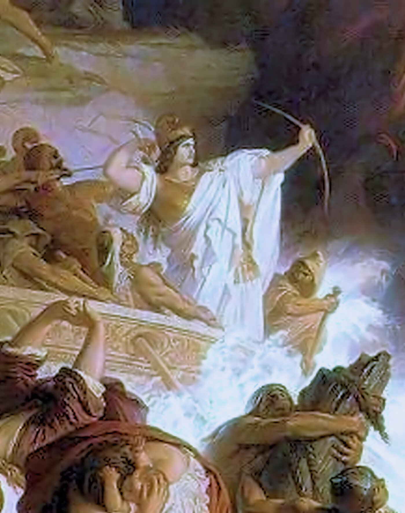 Wilhelm von Kaulbach’ın Salamis Deniz Savaşı tablosunda Karia Kraliçesi I. Artemisia’nın temsili