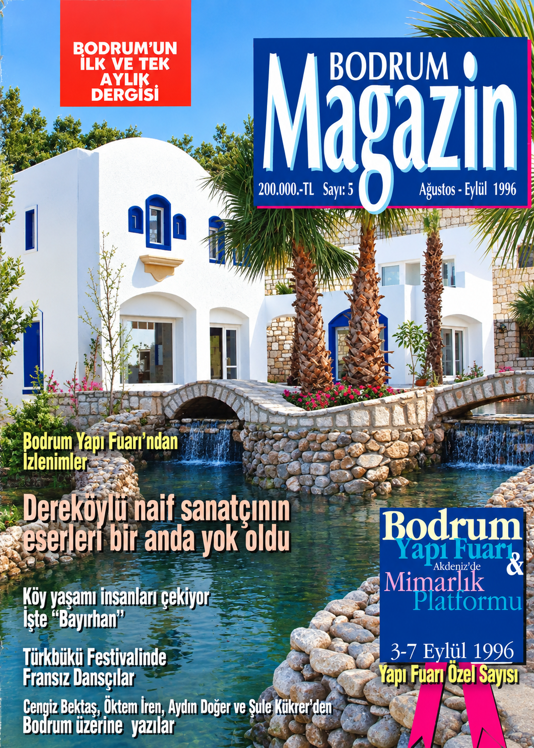 Bodrum Magazin Dergisi Ağustos Eylül 1996 Sayı 5